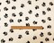 White-Multi Polyester Paw Printed Polar Fleece Knit Fabric By the Yard